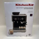 New Kitchenaid KES6551BK Semi-automatic Espresso Machine & Burr Grinder. Price: $399.99.