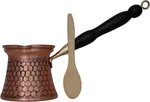 Ydb Copper-kcp SERIES(9.5FLOZ)-TURKISH Greek Arabic Armenian Coffee Pot With Woo New. Price: $50.97.