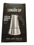 Escali London Sip 6 Cup Stainless Steel Espresso Maker Silver New. Price: $35.00.