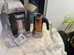 Bialetti Venus 4 Cup Stovetop Espresso Maker Stainless Steel Induction Copper Open. Price: $28.00.