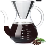 Unbreakable - Pour Over Coffee Maker With Double Stainless Filter 34 Fl White New. Price: $39.84.