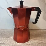Primula 6 Cup Aluminum Moka Pot Stove Top Espresso Maker - Red Used. Price: $14.00.