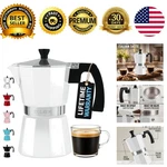 Zulay Moka Pot Espresso Stovetop Coffee Maker Leak-proof, Stainless Steel, ... New. Price: $43.19.