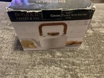 Bonjour Ceramic Coffee And 4-CUP Teapot With Infuser White New. Price: $49.99.