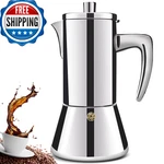 Ditosh 12 Cup Thickened 304 Stainless Steel Moka Pot Stovetop Espresso Maker Caf New. Price: $75.54.