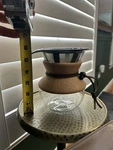 Bodum Pour Over Manual Coffee Maker Glass Carafe W/ Cork Sleeve & Filter Used. Price: $15.00.