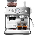 Electactic Espresso Machine With Built-in Grinder Professional 20 Bar Cappuccino Open. Price: $221.46.