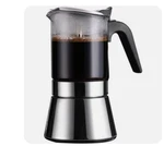 Sixaquae Induction Moka Pot, Crystal Glass-top & Stainless Steel Espresso Maker New. Price: $23.99.