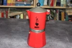 Bialetti Rainbow Italian Espresso Stovetop Coffee Maker, Red, 1 Cup, No Handle Used. Price: $9.99.