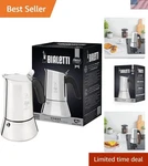 Venus Induction Coffee Maker 10-CUP Stainless Steel Moka Pot New. Price: $133.04.