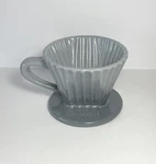 Chantal Pour Over Ceramic Coffee Filter Single Cup - Gray Ombre Open. Price: $14.99.