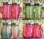Mason Jar Cabana Sippers Colorful Variety Pack (set Of 12) Party Glasses New. Price: $55.95.