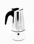 Imusa Stovetop Espresso Coffeemaker,ss,bakelite Stay Cool Handle,up 6 CUPS,7" Open. Price: $11.67.