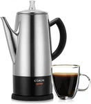 Cdkm PC-9822 Classic 12 Cup Stainless Steel Percolator Keep Warm Cordless Nib New. Price: $90.16.