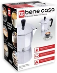 Bene Casa Classics BC-17730 6-CUP Aluminum Espresso Maker Silver New. Price: $20.69.