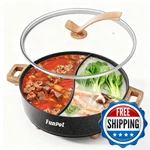 Funpot Electric Twin Compartment Hot Divider Diamond Grid Embossed Base New. Price: $79.18.
