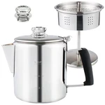 Multi Use Percolator Coffee Pot Stainless Steel Stove Top Maker With T... New. Price: $79.62.
