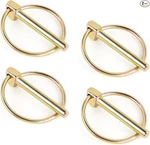 4-PACK Heavy Duty Stainless Steel Gold Lynch Pins With Rings For Trucks, Tractor New. Price: $11.99.
