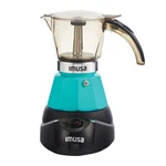 Imusa 2 Or 3 Cup Electric Espresso Moka Maker With Detachable Base, Teal New. Price: $44.10.