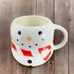Williams Sonoma Bonjour Snowman Ceramic Coffee Mug Cup Holiday Drinking Used. Price: $12.00.