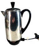Farberware Superfast 12-CUP Automatic Percolator Coffee Pot Model 142B Chrome Used. Price: $49.95.
