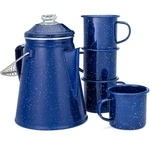 Coletti Classic Enamel Set Coffee Percolator & Mugs The Most 12 Cups, Blue New. Price: $81.07.