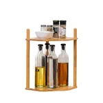 Woofawn 2-TIER Expandable Bamboo Corner Shelf Dish/plate Organizer For Cabi... New. Price: $26.48.
