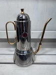 Inox 3B Ch Rie Made Italy Stainless Steel & Gold Mcm Espresso Coffee Maker Og. Price: $129.99.