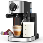 Electactic Espresso Machine 20 Bar, Super Compact Maker Stainless Steel Open. Price: $198.80.