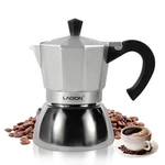 Laoion Stovetop Espresso Maker, 3CUP Moka Pot, Machine 3-CUP, Silver New. Price: $38.45.