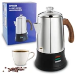 Apoxcon Electric Coffee Percolator Stainless Steel Maker With Tough Glass New. Price: $112.00.