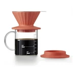 Buydeem Portable Pour Over Coffee Maker Silicone Set Filter Vivid Orange New. Price: $29.95.