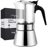 Geesta Premium Crystal Glass-top Stovetop Espresso Moka Pot 4 6/ 9 Cups New. Price: $62.99.