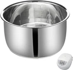 Replacement Rice Cooker 5.5 Cup Inner Pot Only Compatible With Tiger Silver New. Price: $42.99.