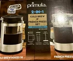 2-IN-1 Coffee Maker, Cold Brew French Press, Oz. Epoca PPBSS-5102 Primula New. Price: $37.50.