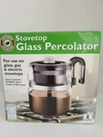 8 Cup Duran Glass Stovetop Percolator Cafe Brew Collection - New. Price: $37.50.