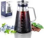 Aquach Airtight Cold Brew Coffee (iced Tea) Maker 51OZ/1.5L, Ounces, Clear New. Price: $47.64.
