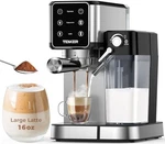 Tenker Espresso Machine 20 Bar, Cappuccino With Automatic Milk Frother Used. Price: $100.57.