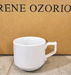 Rene Ozorio Steelite Concerto Coffee Mug White Stackable 6.8OZ Porcelain Cup New. Price: $6.95.