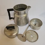 Vintage Mid-century Aluminum Wear-ever 3008 8-CUP Stovetop Percolator Used. Price: $25.00.