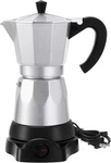 6-CUP Electric Moka Pot, Portable Espresso Maker, 300ML Capacity New. Price: $78.13.