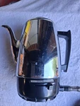 General Electric Percolator Stainless W/ Cord Basket, Never Used. Price: $30.00.