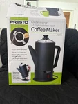 Presto 02815 Cordless-serve 12-CUP Stainless Steel Coffee Maker Open. Price: $49.00.