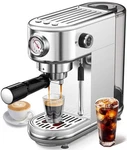 Atatix Espresso Machine With Milk Frother, 20 Bar Pressure Maker, Wi.... Price: $162.34.