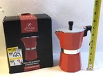 Zulay Red Moka Coffee Pot 5.5 Cup Aluminum Espresso Percolator Stove Top Maker New. Price: $27.77.