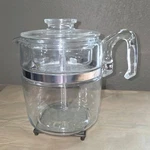 Vtg Pyrex 7759-B Glass Stove Top Percolator Cup Coffee Pot Missing Basket Used. Price: $119.99.