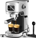 Geek Chef Espresso Machine, 20 Bar And Cappuccino Coffee Maker Open. Price: $107.35.
