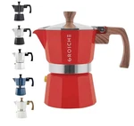 Grosche Milano Stovetop Espresso Maker Moka Pot, Red, 3 Cup - 5OZ Open. Price: $29.99.