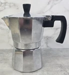 Zulay Silver Aluminum Moka Pot Stovetop Espresso Maker Coffee Manual Used. Price: $10.00.