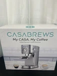 Casabrews 20 Bar Espresso Coffee Machine CM5418 Silver W/ Milk Frother New. Price: $105.00.